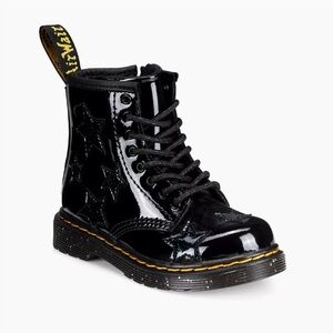 Dr. Martens Black Star Kids Boots